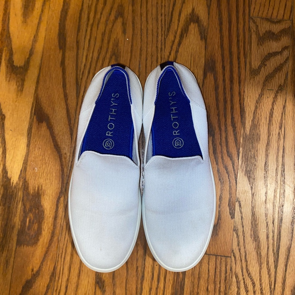 Rothys Bright White Tennis She Size 8